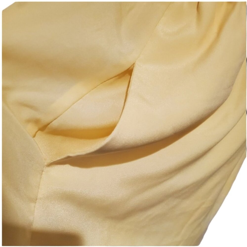 Bcbgeneration Yellow Ruffle Spaghetti Strap Mini … - image 5